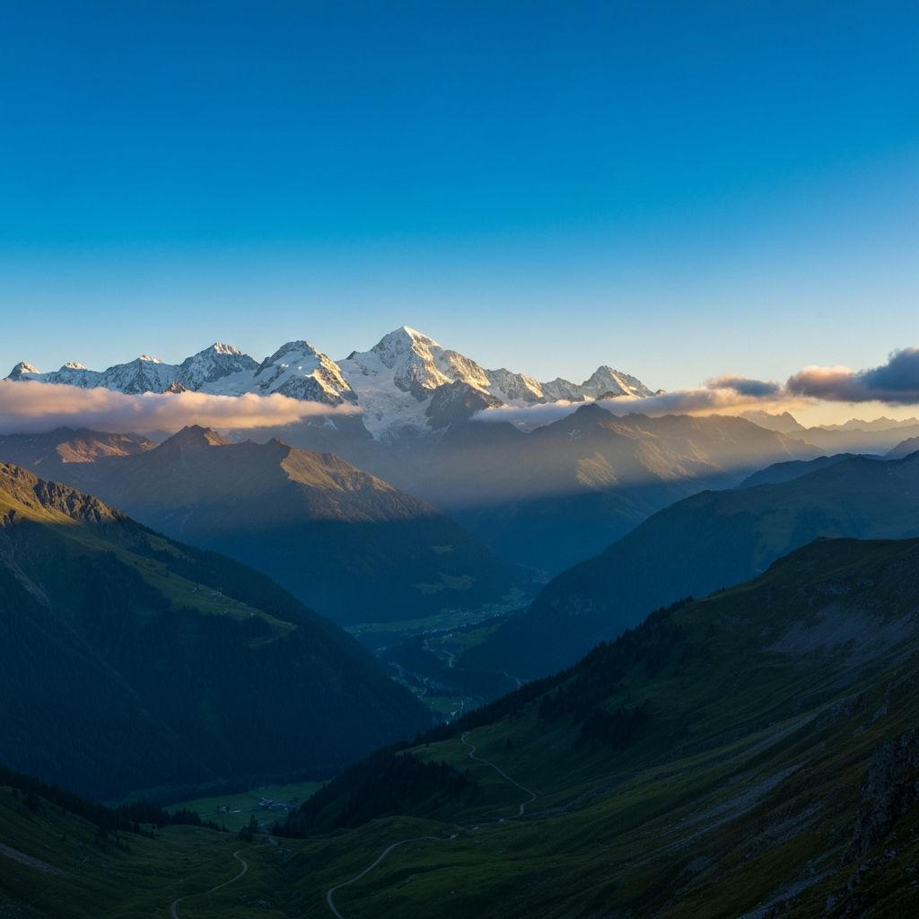 Alpine mountain landscape